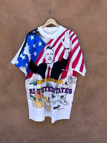 Bill Clinton 1993 All Over Print Tee