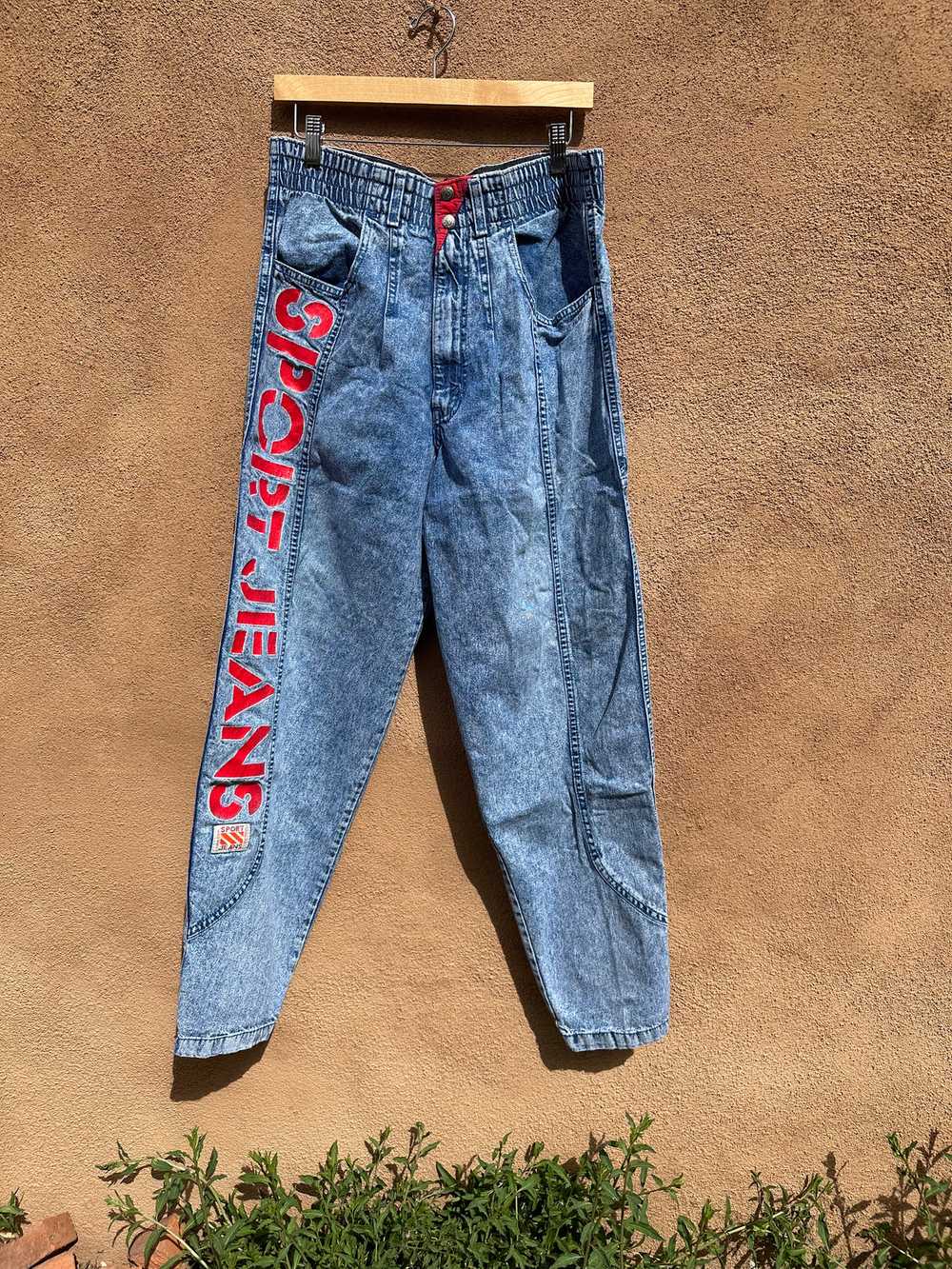 Rare! 1980's Levi's Baggy Stonewash "Sport Jeans" - image 1