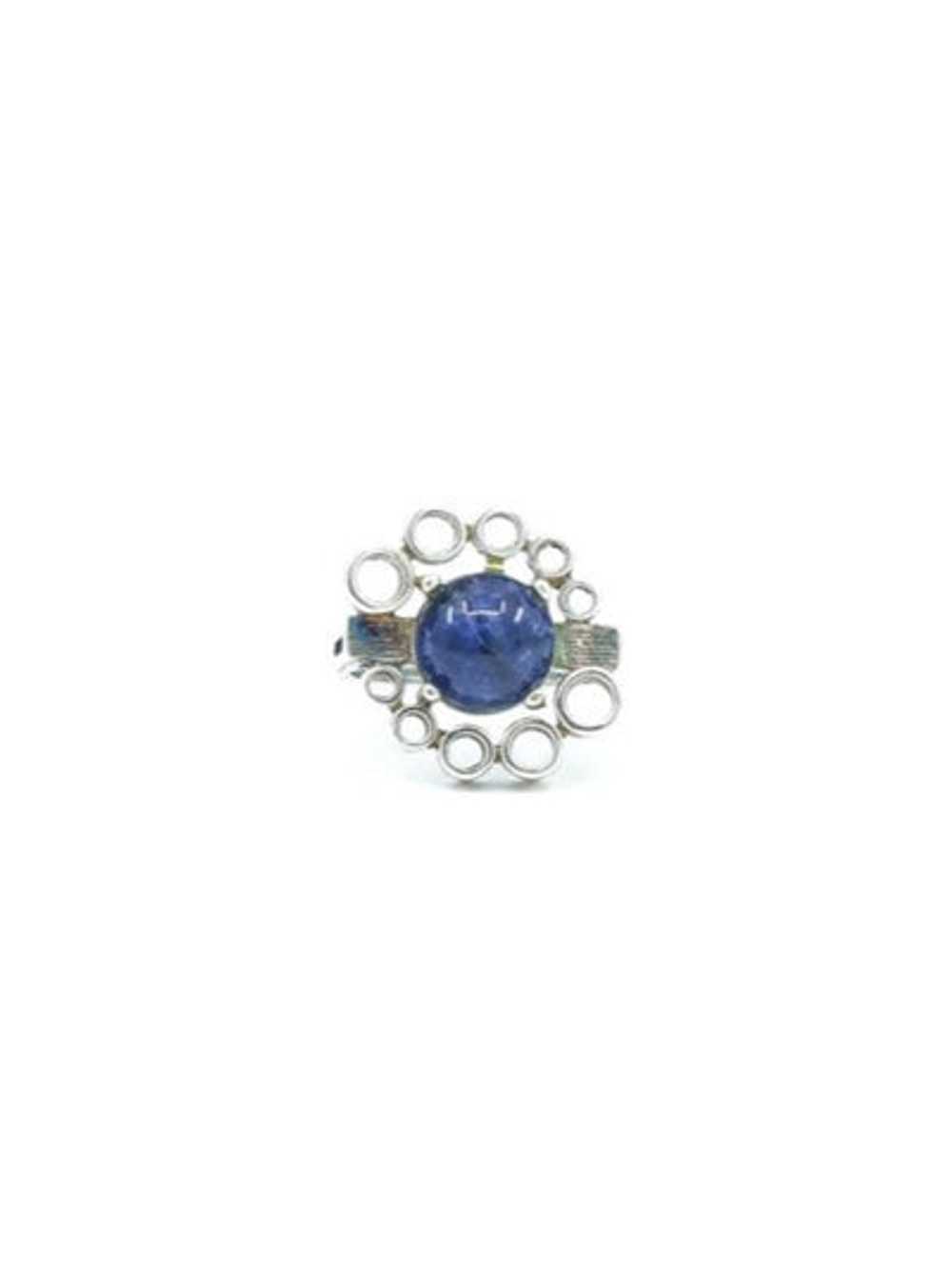 Sterling Silver Lapis Stone Ring - image 1