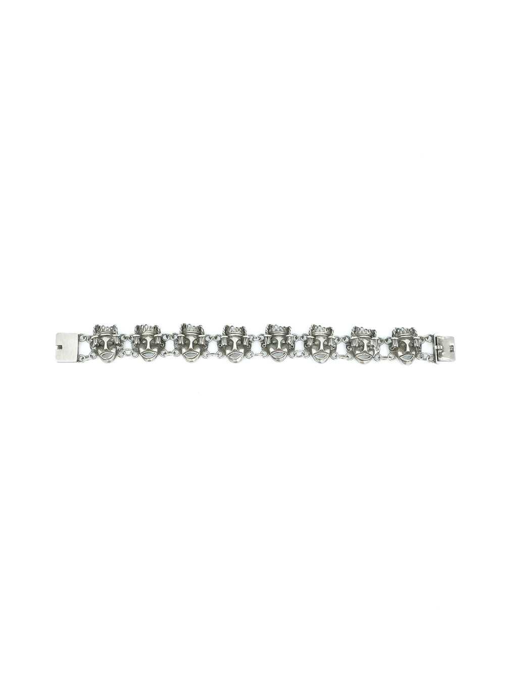 Sterling Silver Mask Bracelet - image 2