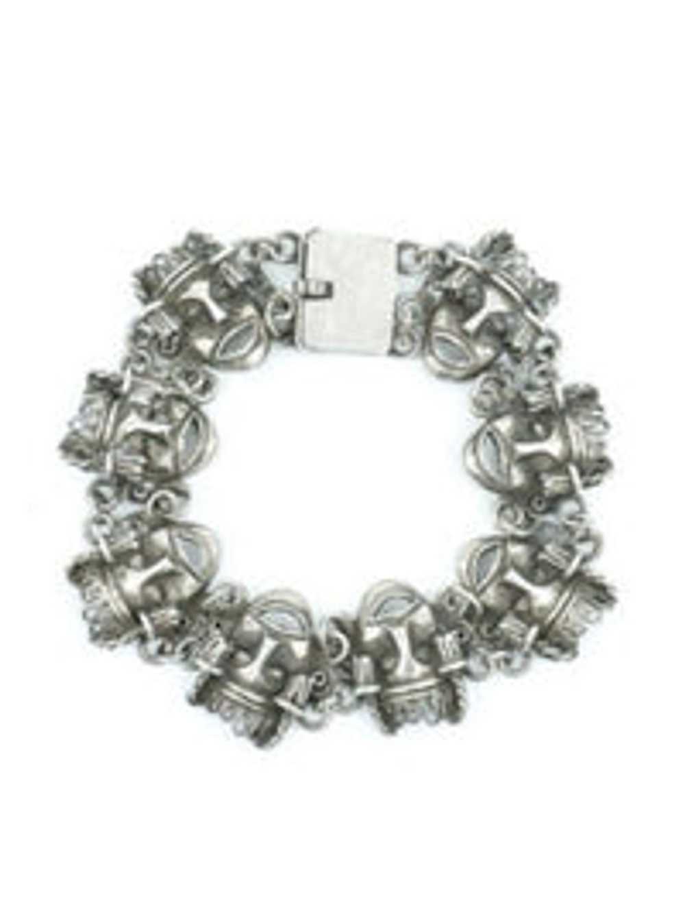 Sterling Silver Mask Bracelet - image 3