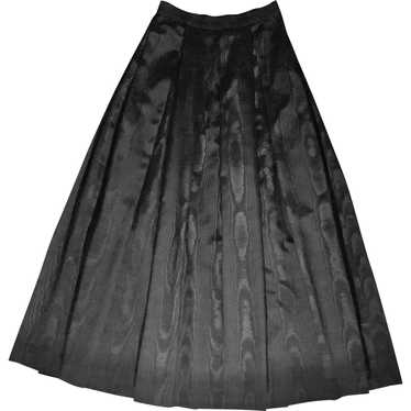 Vintage Floor Length Black Taffeta Skirt
