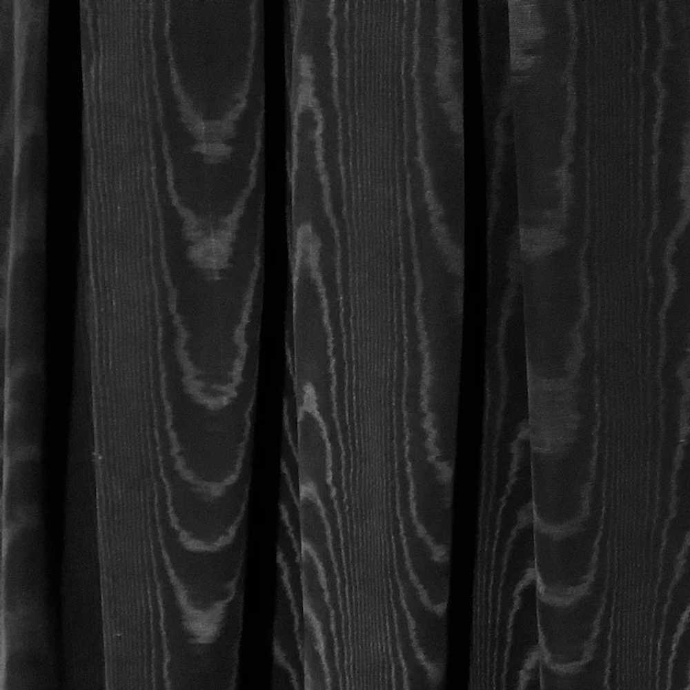Vintage Floor Length Black Taffeta Skirt - image 6