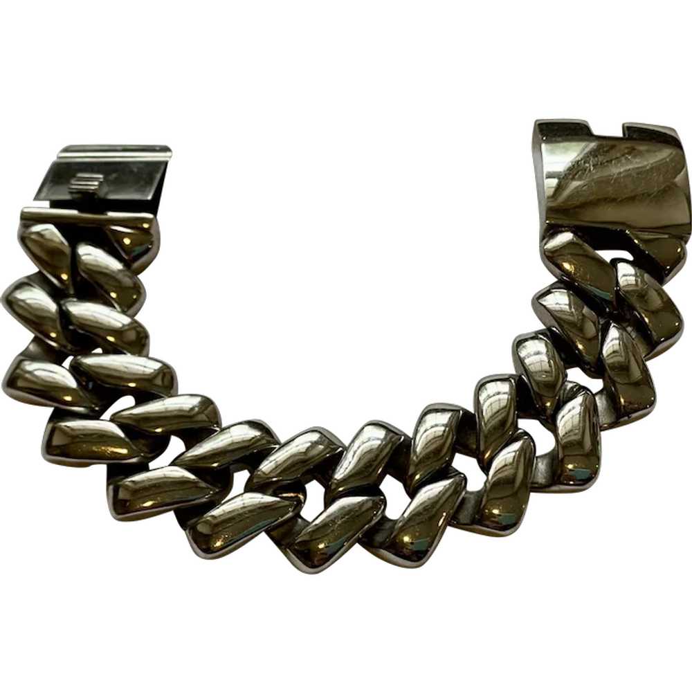 Awesome Heavy Men's Stainless Steel Bracelet - 22… - image 1