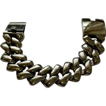 Awesome Heavy Men's Stainless Steel Bracelet - 22… - image 1