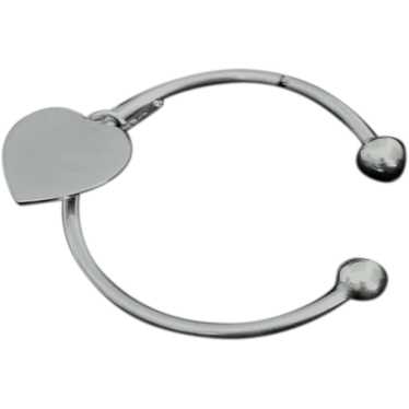 Simple sterling keychain or elegantly unique brac… - image 1