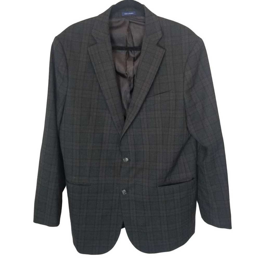 Stafford Stafford 44 Plaid Classic Fit 2-Button Y… - image 1