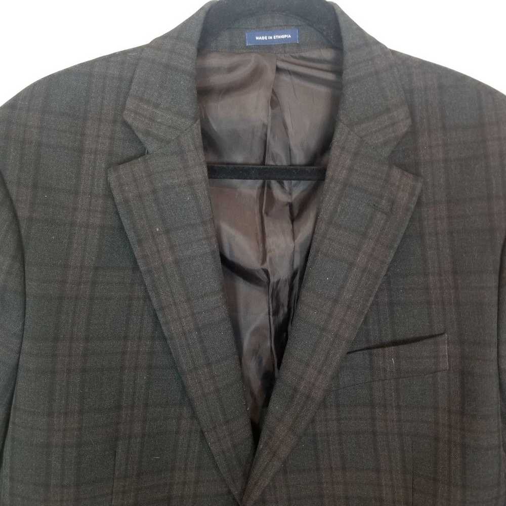 Stafford Stafford 44 Plaid Classic Fit 2-Button Y… - image 2