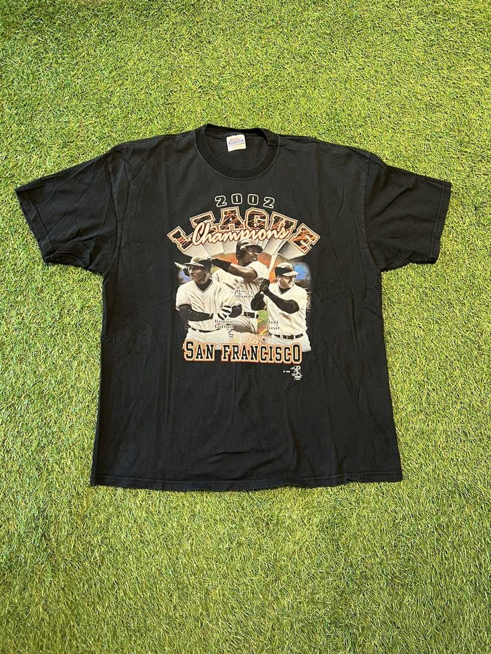 SF Giants Barry Bonds jersey 2003 Vtg MLB NL West Champs Shirt USA Made Xl