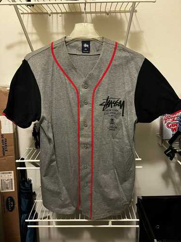 UNUSED SUPREME 19SS Jacquard Logo Baseball Jersey Short Sleeve