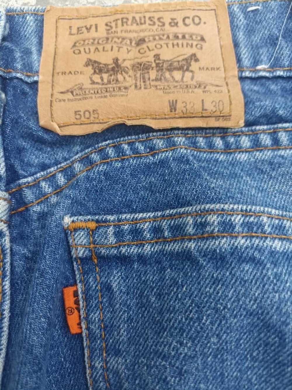 Levi's Vintage Levi's 505 orange tab jeans - image 3