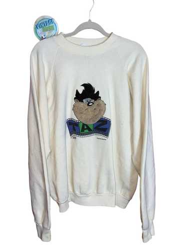 Vintage Vintage Taz sweater fur cream 90 crew neck