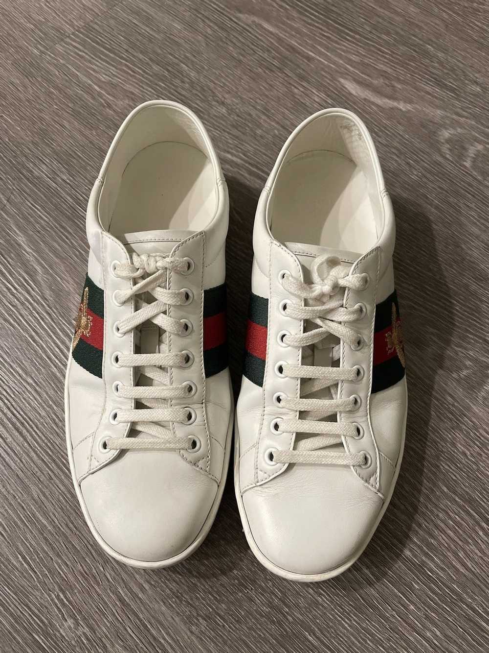 Gucci Gucci classic low top leather sneakers - image 2