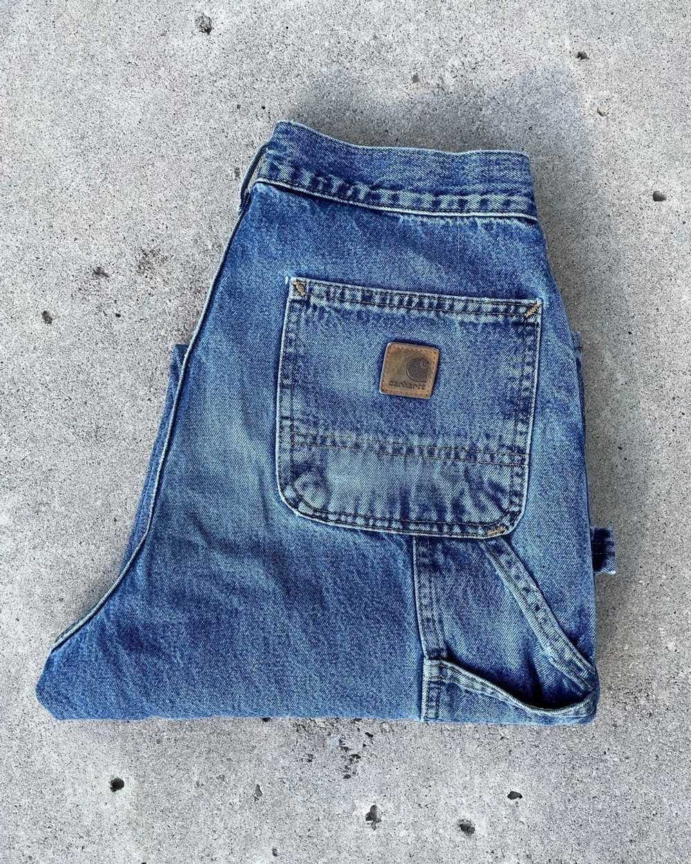 Vintage Vintage Carhartt dungaree jeans - image 3