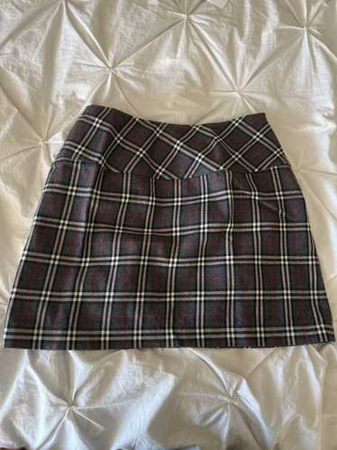 Burberry tartan grey burberry mini skirt