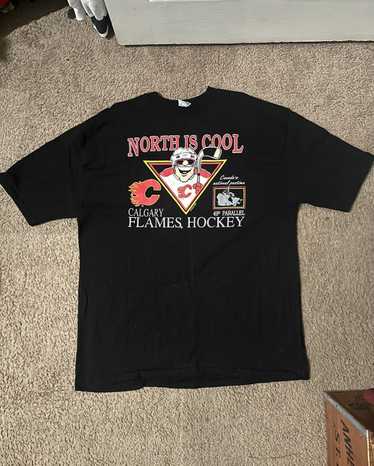 Vintage CCM Calgary Flames Blasty Horse NHL Hockey Shirt Jersey Camiseta  Size S