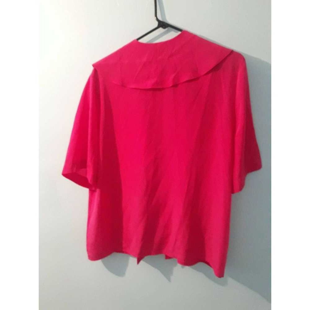 Unbrnd Josephine Size 14 Pink short Sleeve Blouse… - image 2