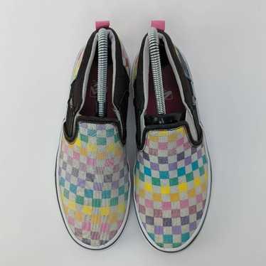 Vans Vans Classic Checkerboard Slip Ons - 7.5 - image 1