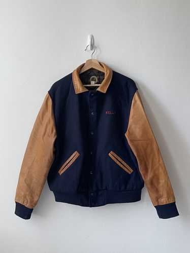 Vintage VTG Leather and Wool Letterman Jacket
