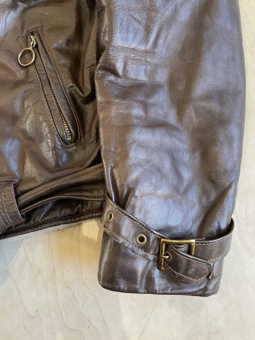 Schott × Vintage Perfecto Leather Motorcycle Jack… - image 6