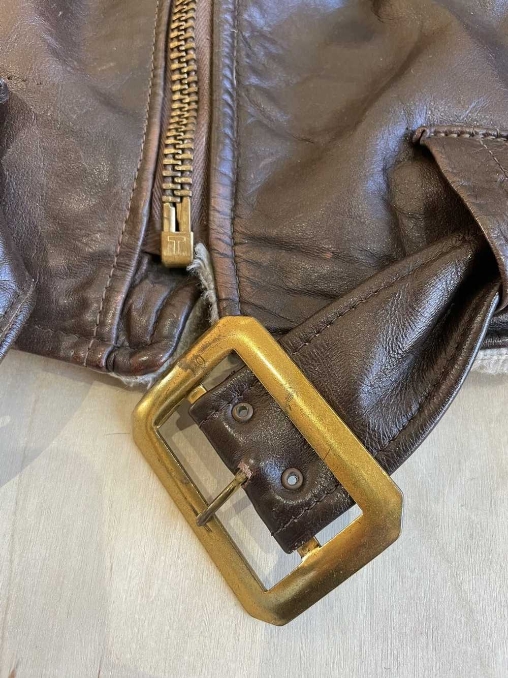 Schott × Vintage Perfecto Leather Motorcycle Jack… - image 7