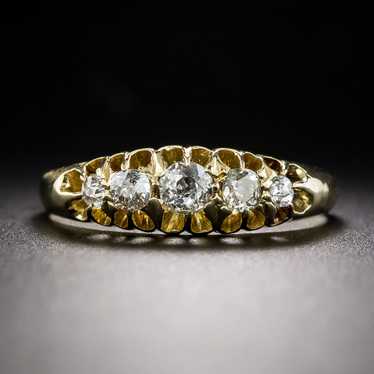English Antique Five-Stone Diamond Ring, Circa 186
