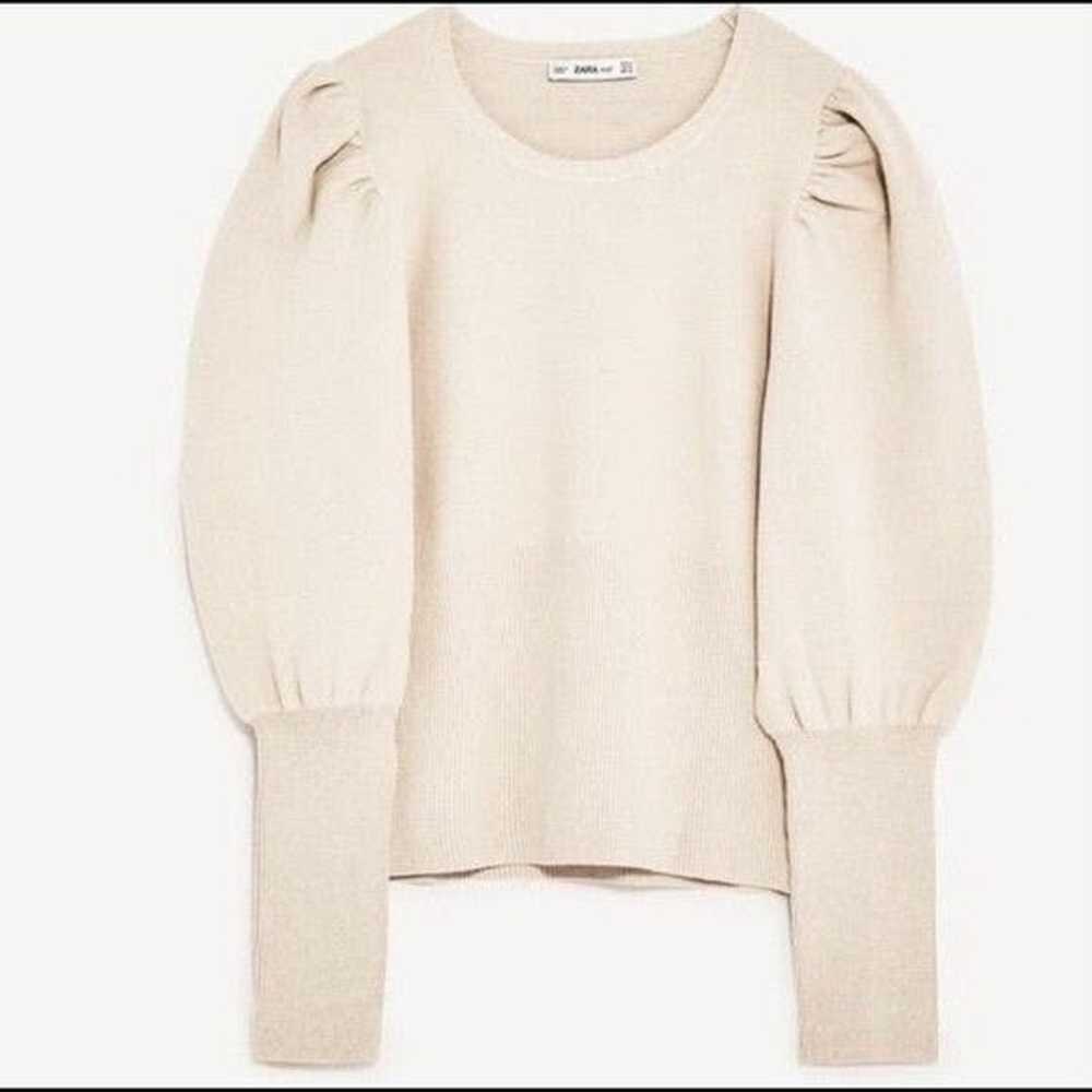 Zara Zara Knit Balloon Sleeve Sweater - image 11