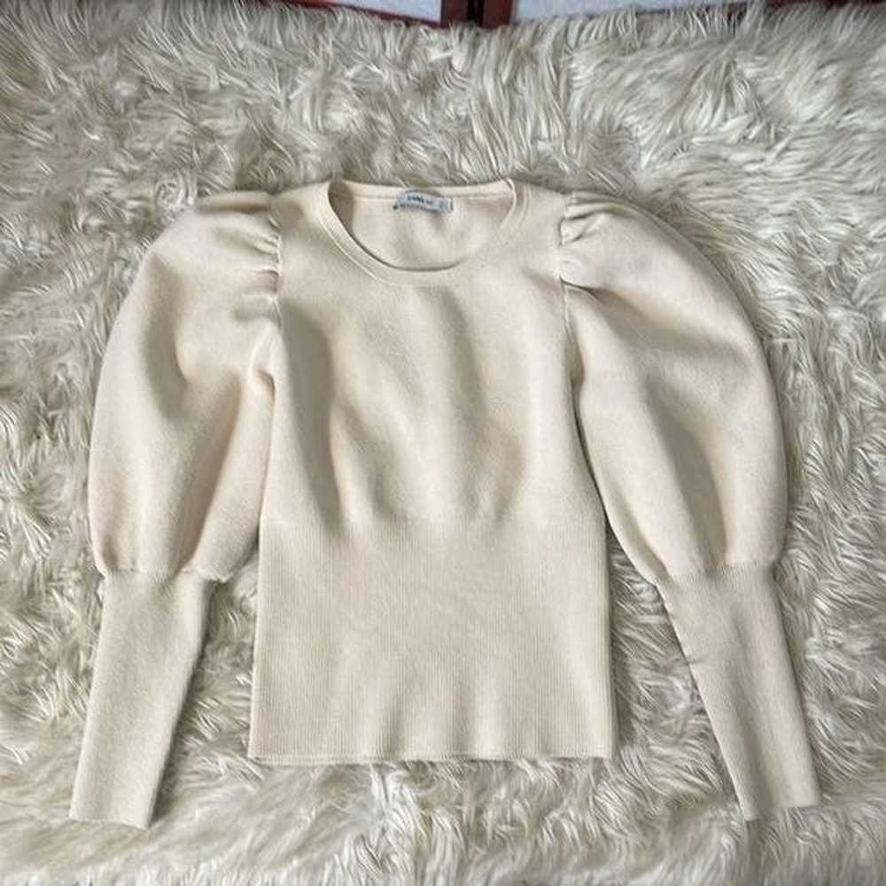 Zara Zara Knit Balloon Sleeve Sweater - image 3