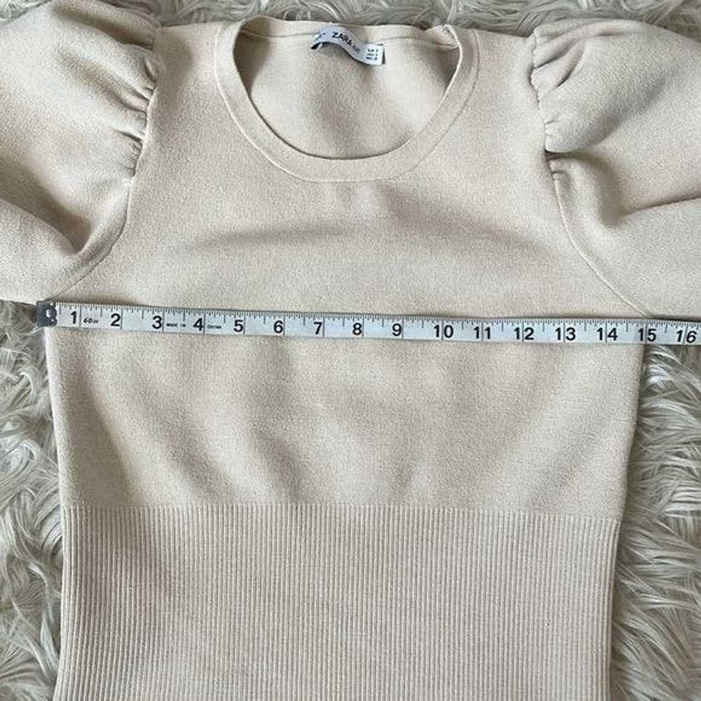 Zara Zara Knit Balloon Sleeve Sweater - image 7