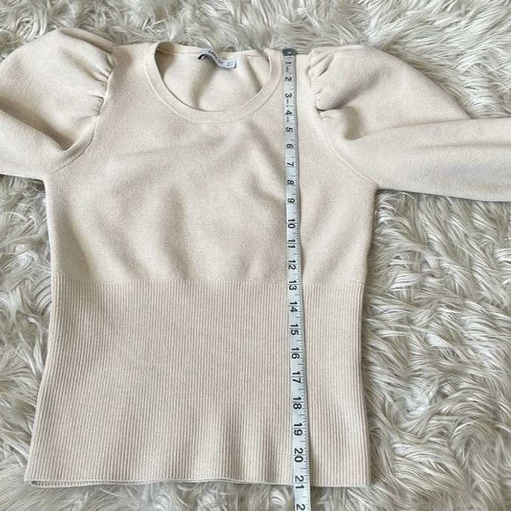 Zara Zara Knit Balloon Sleeve Sweater - image 8