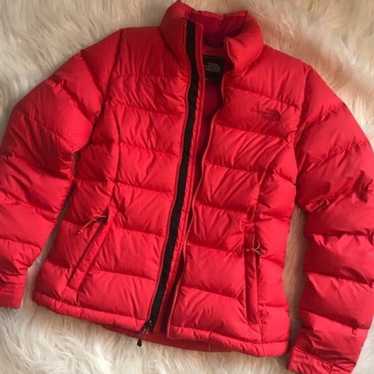 North Face Womens Small Red Pink Thermoball Nano Micro on sale Puff Puffer Vest Jacket