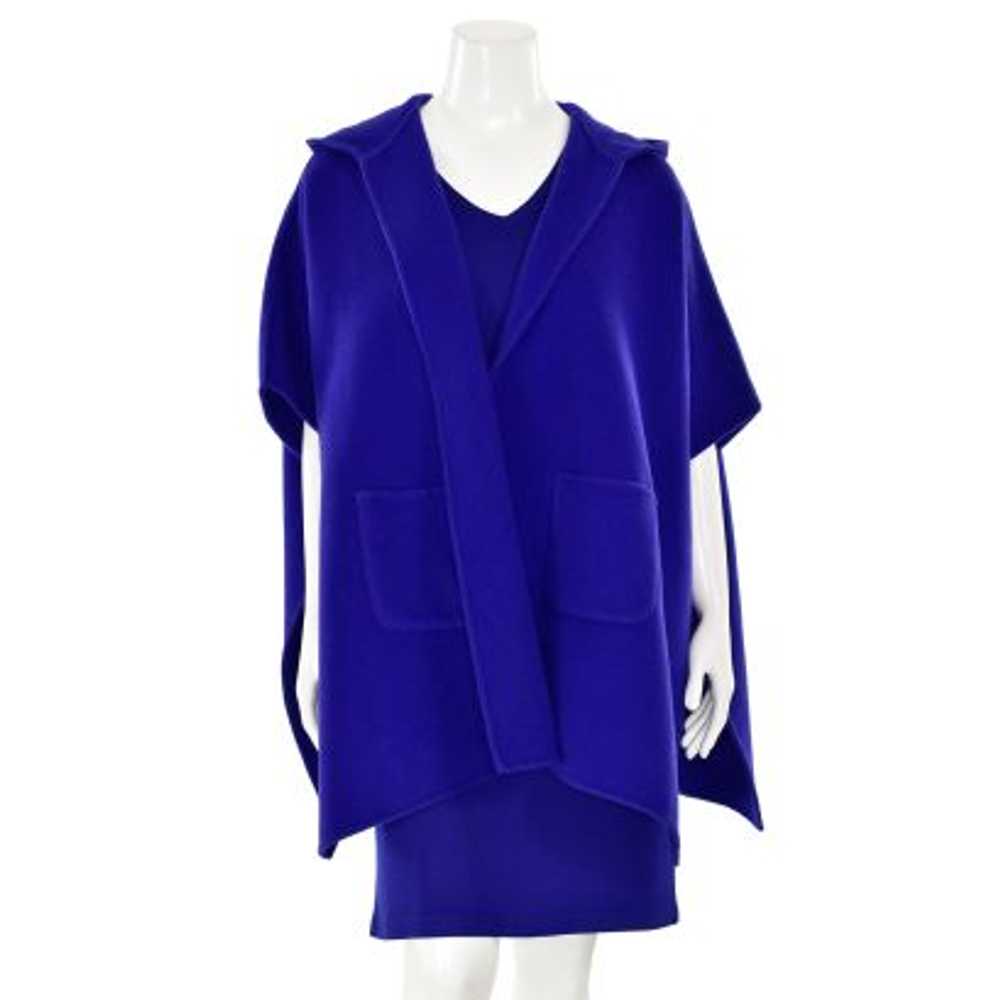 St. John Knits Poncho with Hood in Indigo - image 1