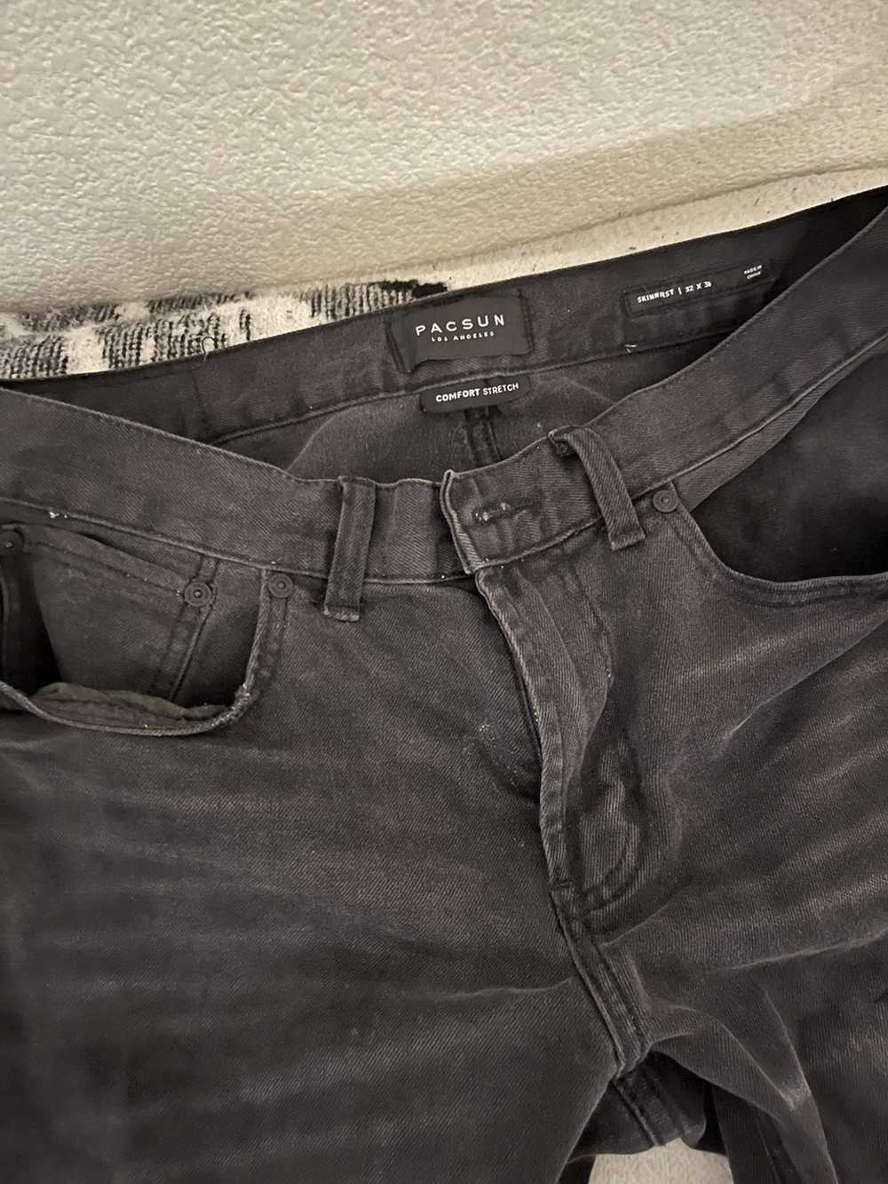 Pacsun Pacsun Black destroyed rocker skinny jeans… - image 4