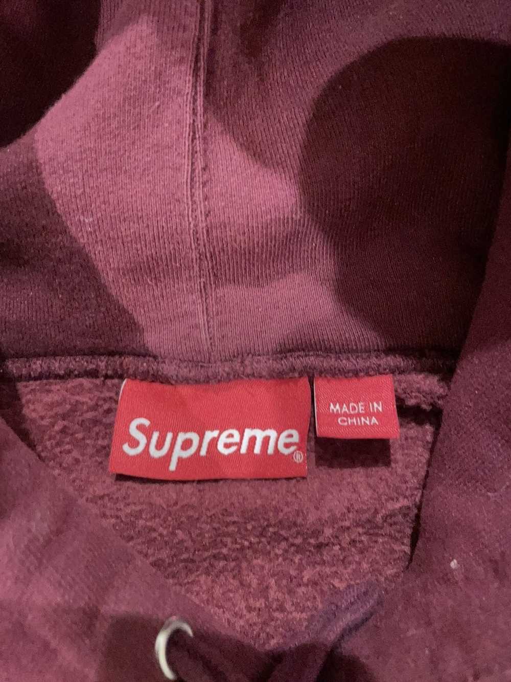 Supreme Supreme state maroon hoodie - image 4