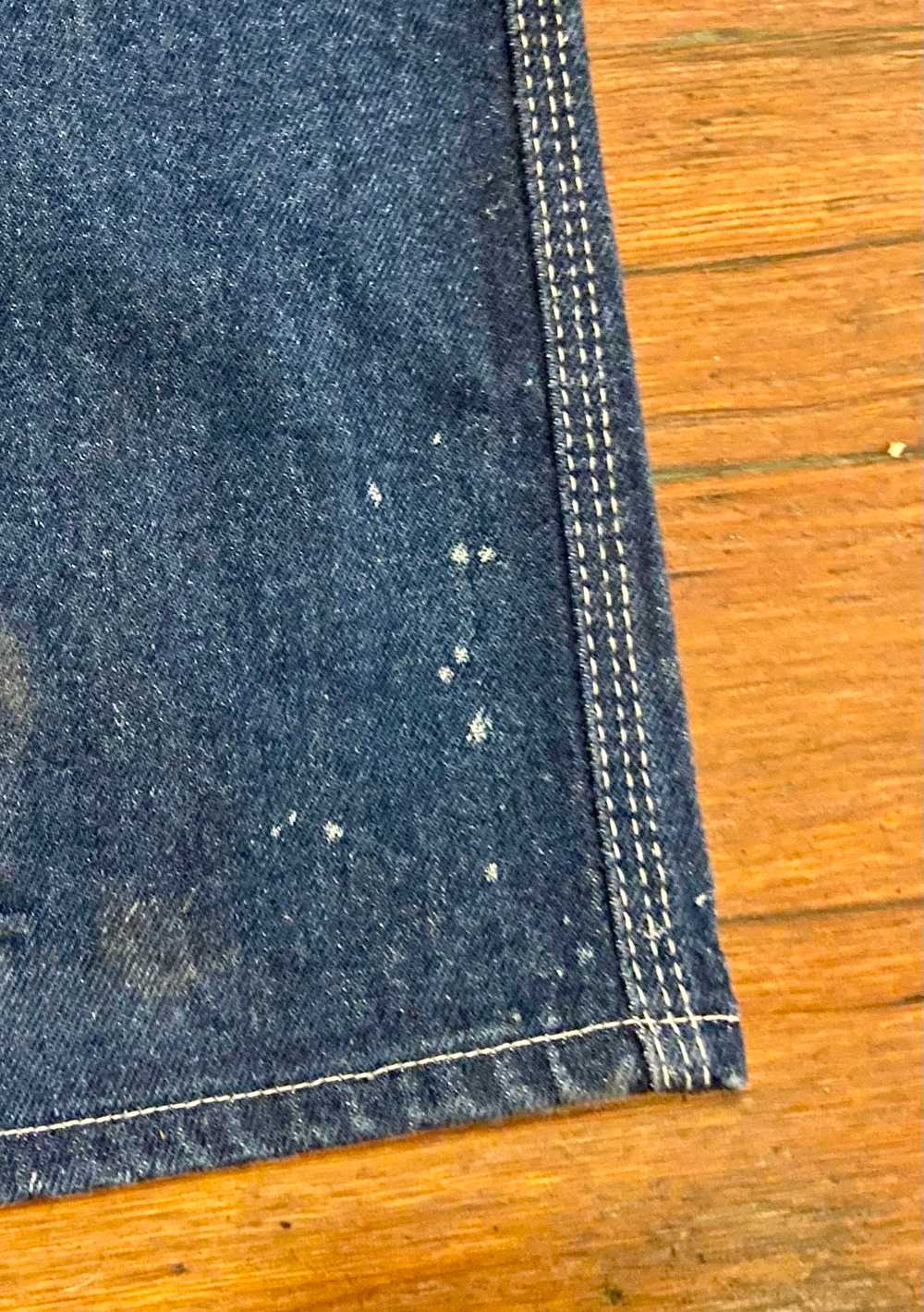 vintage Levi’s jeans / 1970s Levis dark wash stov… - image 10