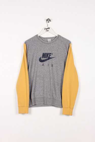 00's Nike Sweatshirt Grey/Yellow Medium