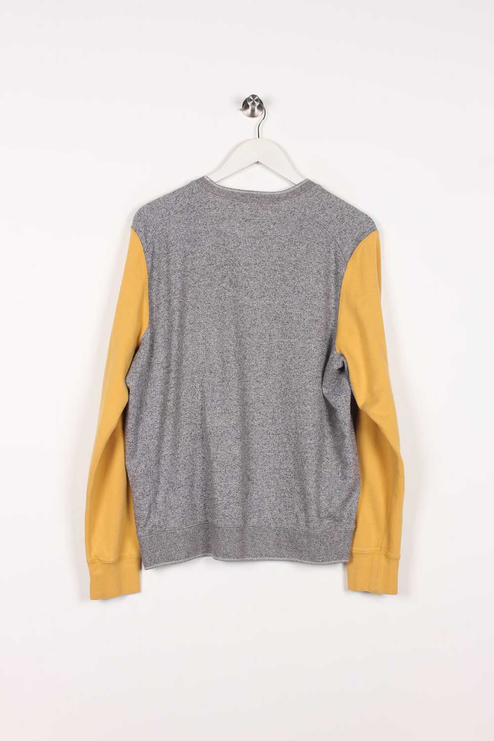 00's Nike Sweatshirt Grey/Yellow Medium - image 4
