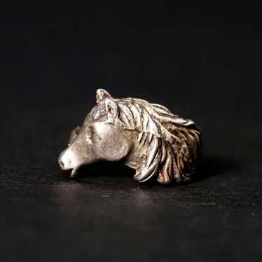 925 Sterling Silver Horse Mane Ring - Size 6 - image 1