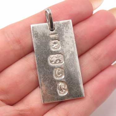 アクセサリー UK Vintage Silver Ingot Pendant Vintage Silver Ingot Pendant, Silver Chain, 1976, London