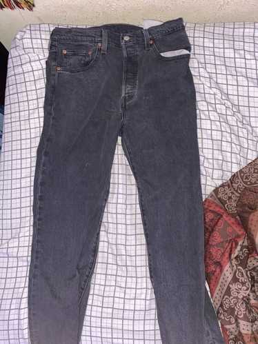 Levi's Black Cropped Levi Jeans