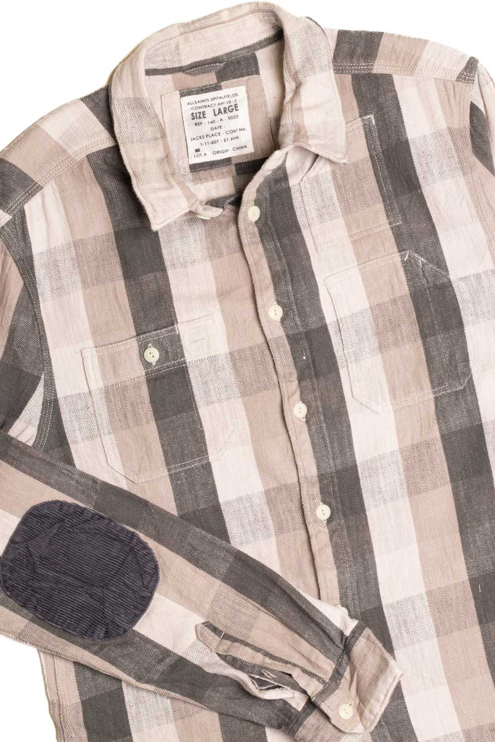 Striped Flannel Shirt 5064 - image 2