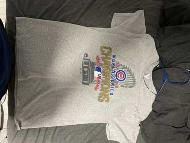 Stitches Chicago Cubs Team Color Bullseye Tie Dye T-Shirt X-Large