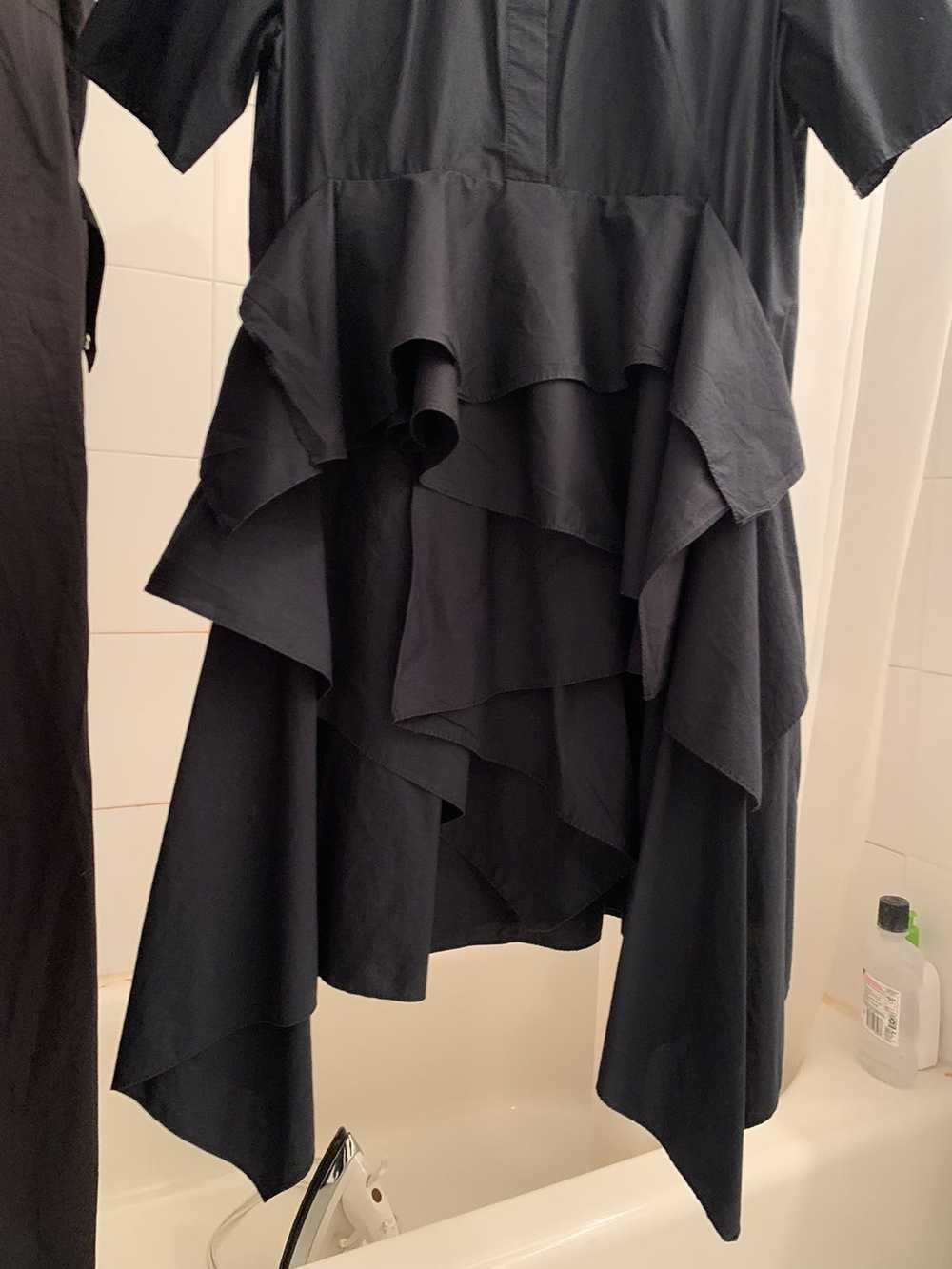 Cos Cos Multilayer black short sleeve shirt dress - image 4