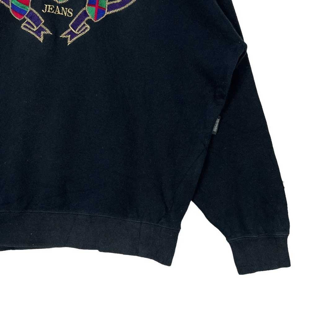 Trussardi × Vintage Trussardi Jeans Crest sweatsh… - image 3