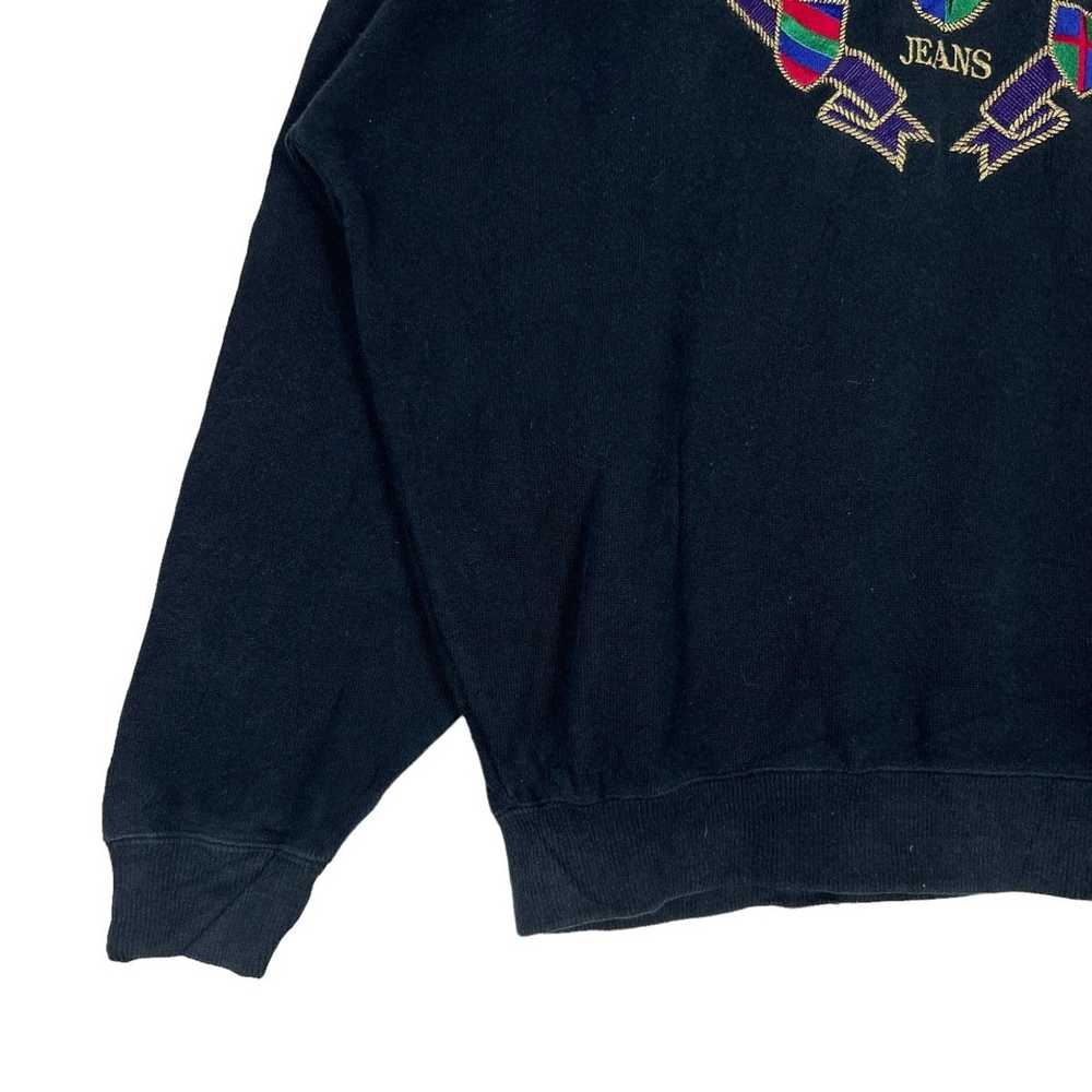 Trussardi × Vintage Trussardi Jeans Crest sweatsh… - image 4