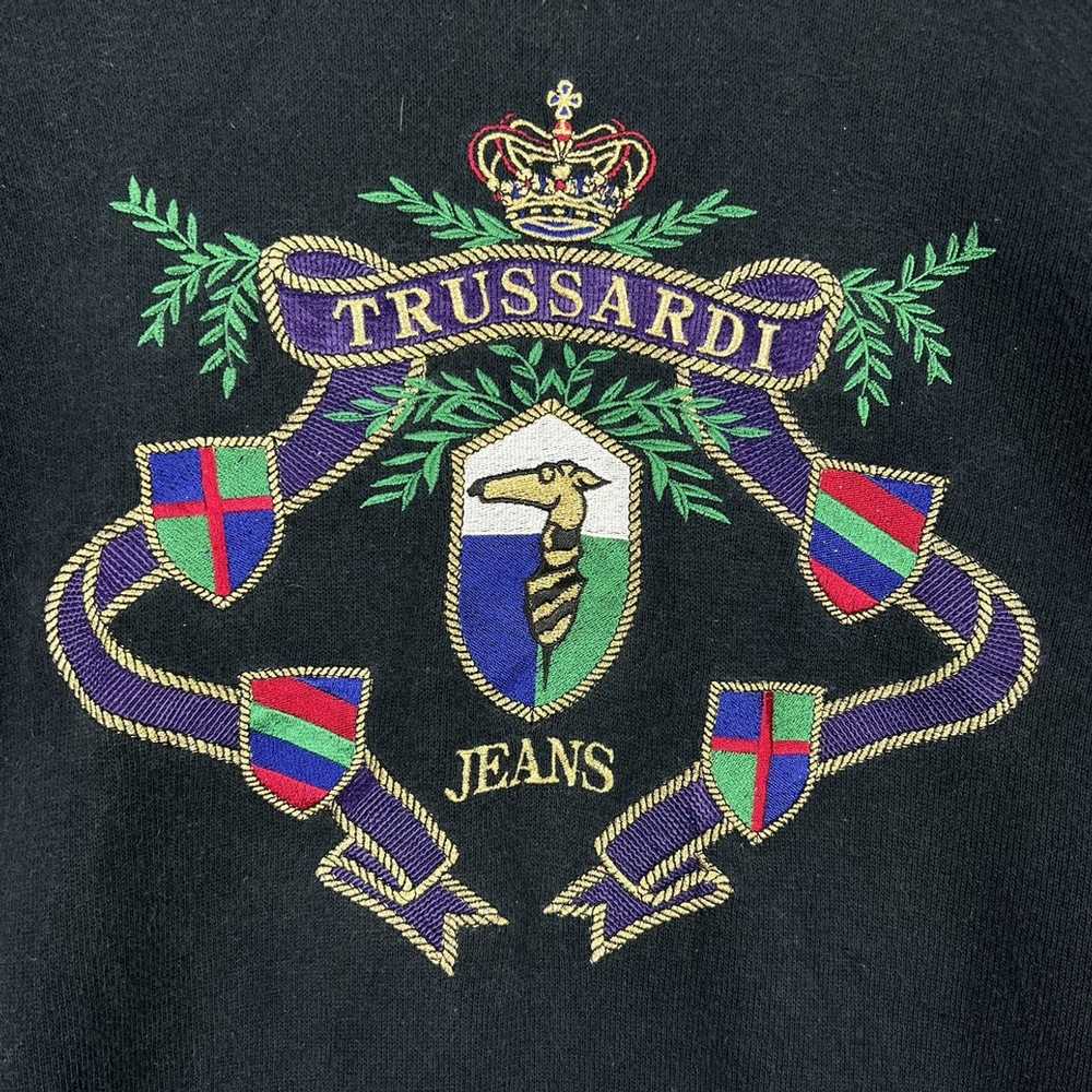 Trussardi × Vintage Trussardi Jeans Crest sweatsh… - image 7