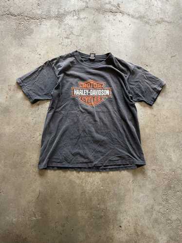 Vintage Vintage sun faded Harley Davidson logo t s