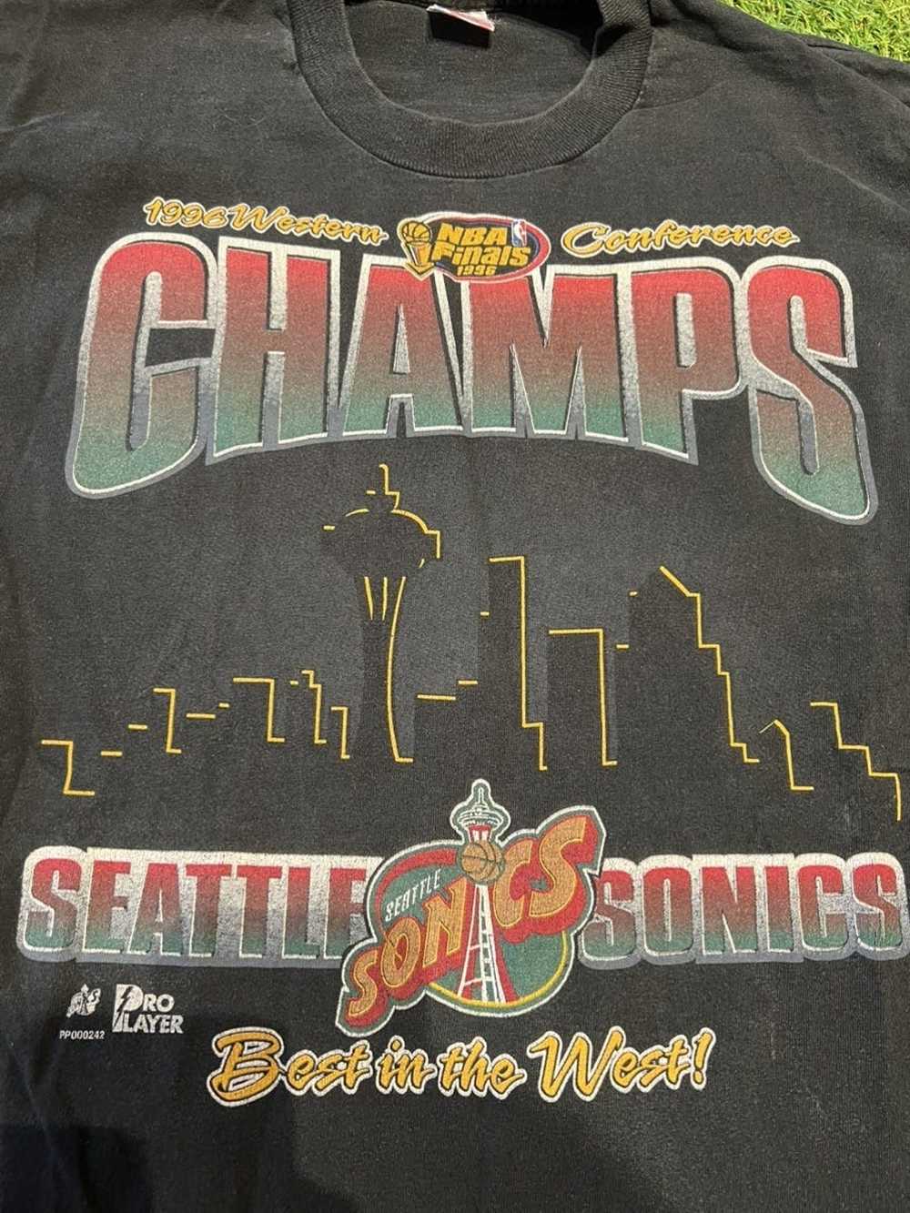 NBA × Vintage Seattle Supersonics 1996 Western Co… - image 3