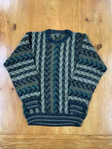 Coloured Cable Knit Sweater × Vintage Vintage Stri