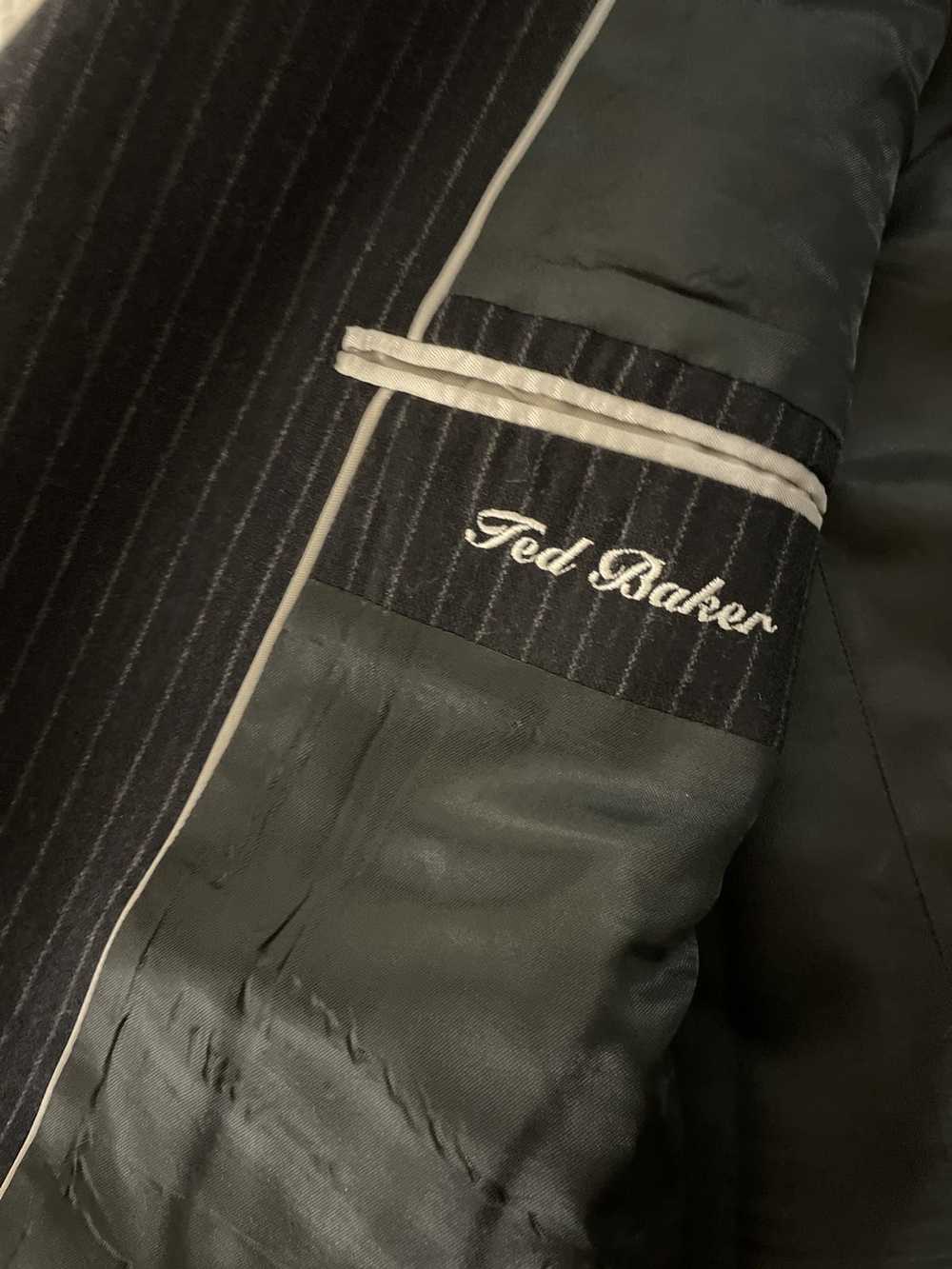 Ted Baker Striped Flannel Ticket Pocket Jacket - image 5